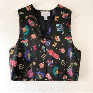 Vintage Diane von furstenberg crown shopping vest